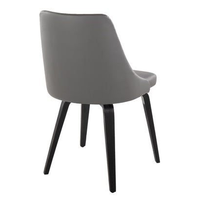 Marche - Contemporary / Dining Chair (Set of 2) - Black / Gray