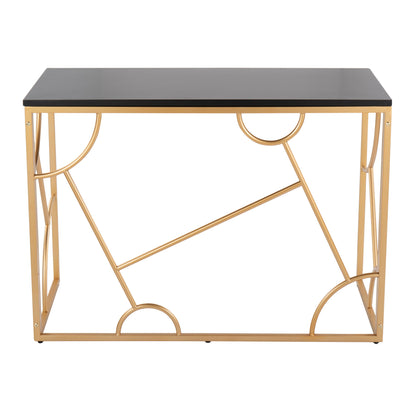 Constellation - Contemporary Desk - Gold / Black