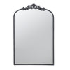 Classic Design Mirror With And Baroque Inspired Frame For Bathroom, Entryway Console Lean Against Wall - Black