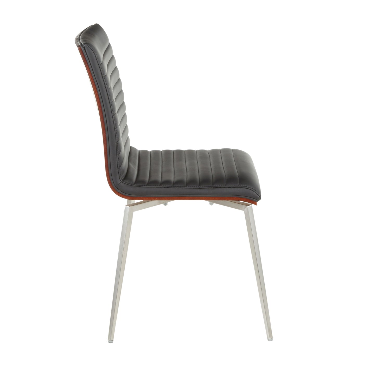Mason - Contemporary Dining / Chair With Swivel (Set of 2) - Walnut / Black