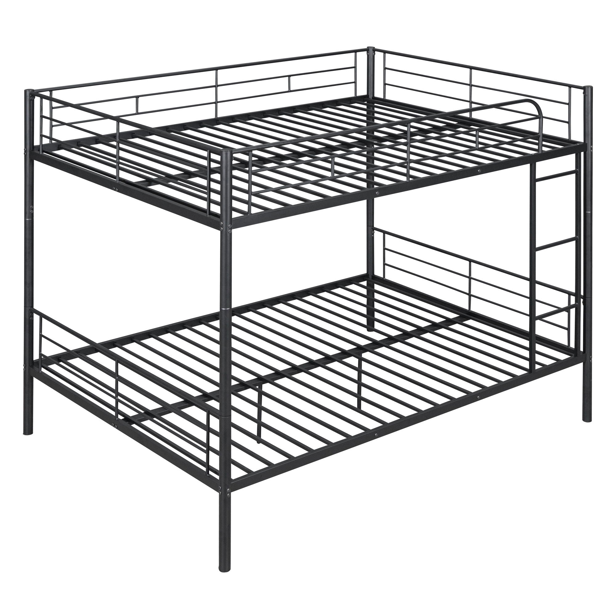 Full Over Full Metal Bunk Bed - Black