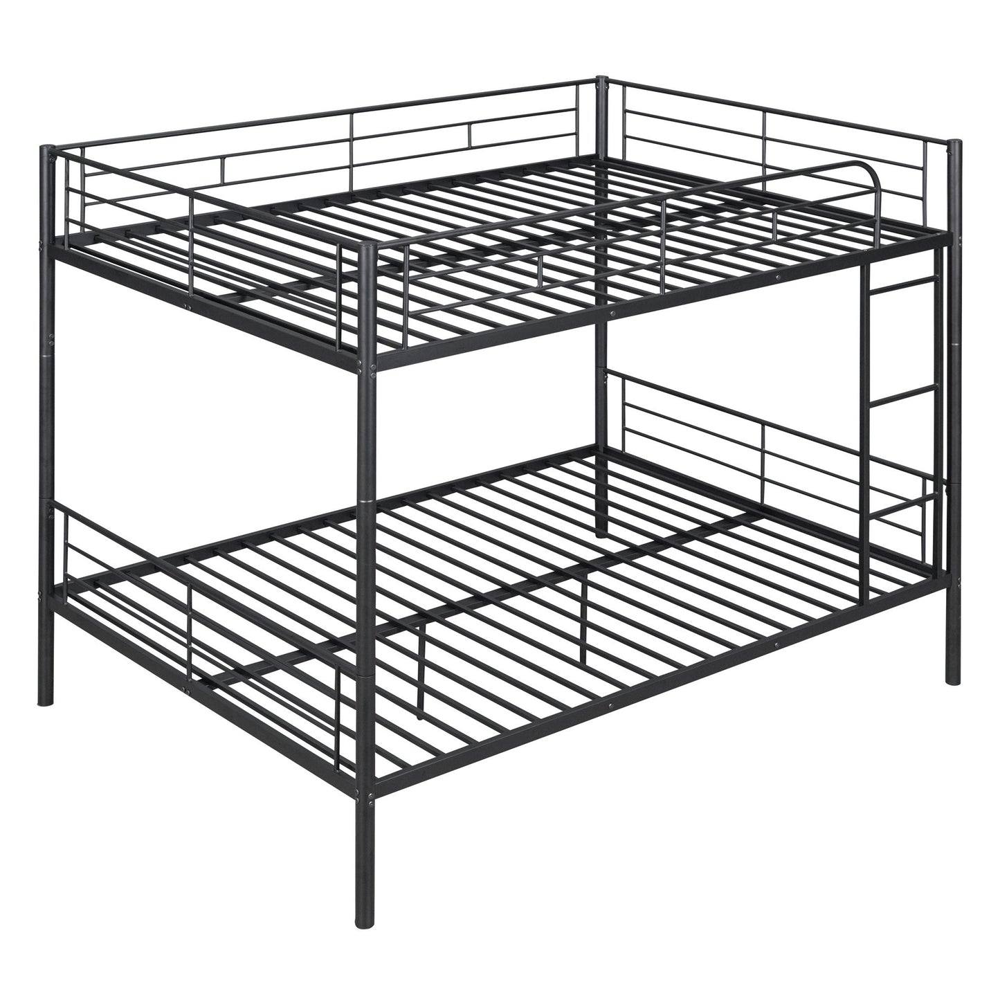 Full Over Full Metal Bunk Bed - Black