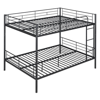 Full Over Full Metal Bunk Bed - Black
