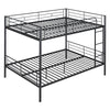 Full Over Full Metal Bunk Bed - Black
