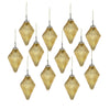 Christmas Ornaments, Glass Decorative Hanging Ball Christmas Tree Ornaments For Holiday Party Decorations (Set of 12) - Gold