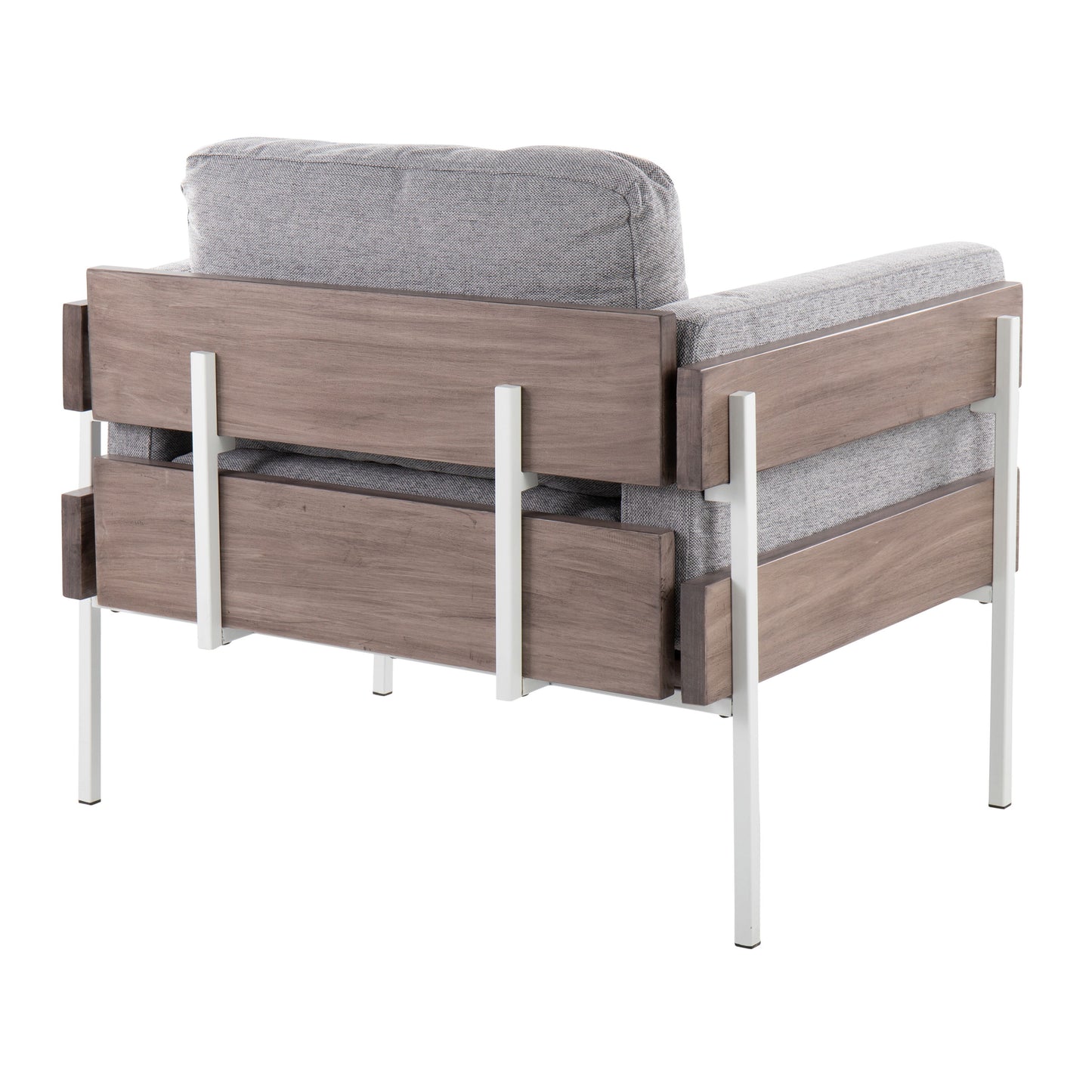 Kari - Farmhouse Chair - White / Gray / Light Gray
