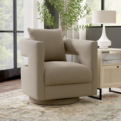 Supe - Swivel Chair - Tan