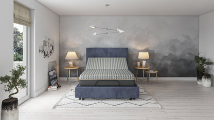 Copper Lux Hybrid - 12" Full Mattress With Copper Infused Contouring Memory Comfort Layer And Supportive Coil System - Black / Gray