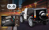 12V7A 30W*2 Four-Wheel Drive Leather Seat One Button Start, Forward And Backward, High And Low Speed, Music, Front Light, Power Display, Two Doors Can Open, 2.4G R / C, Seat Belt Four Wheel Absorber - Black