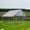 Xpt033 Outdoor Chicken Coop Metal Big Space - Silver Gray