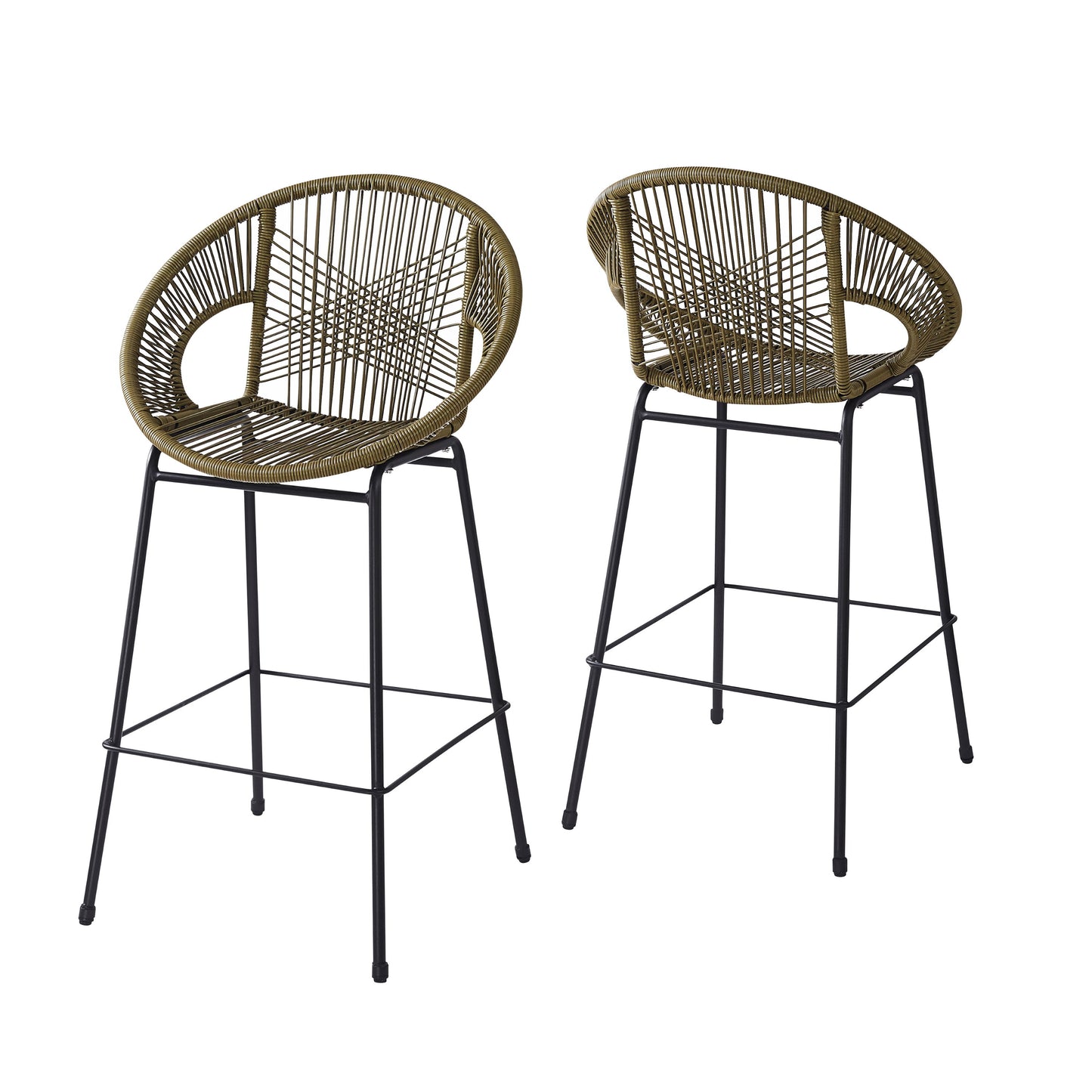 Ferrara - Outdoor Patio Barstool (Set of 2) - Green
