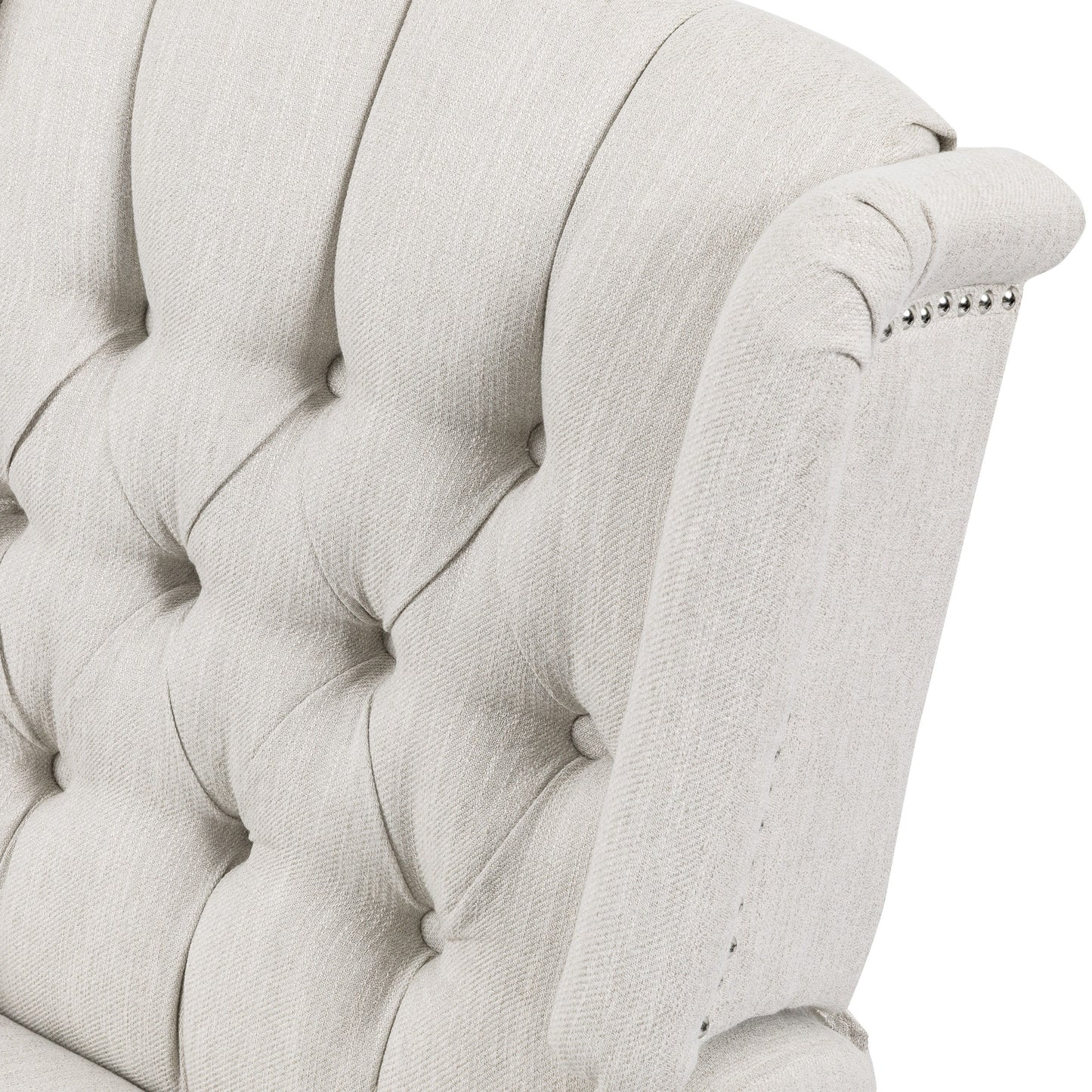 Classic Design, Manual Recliner Chair With 360 Degree Swivel - Beige