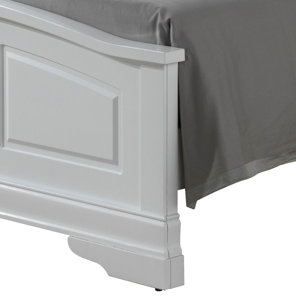King Elegant Bed - White