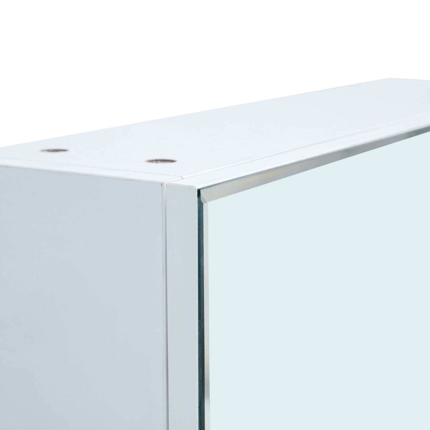 Wall Mounted Bathroom Storage Cabinet With Mirror Door, Medicine Cabinet, Over The Toilet Storage Cabinet With Shelves And Towel Rack - White