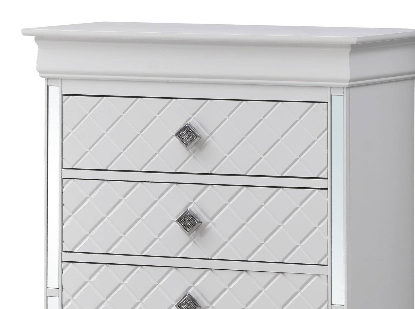 Verona - Stylish Chest - Silver Champagne