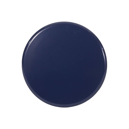 Serenita - Outdoor Iron Side Tables With Flared Design, (Set of 2) - Navy Blue