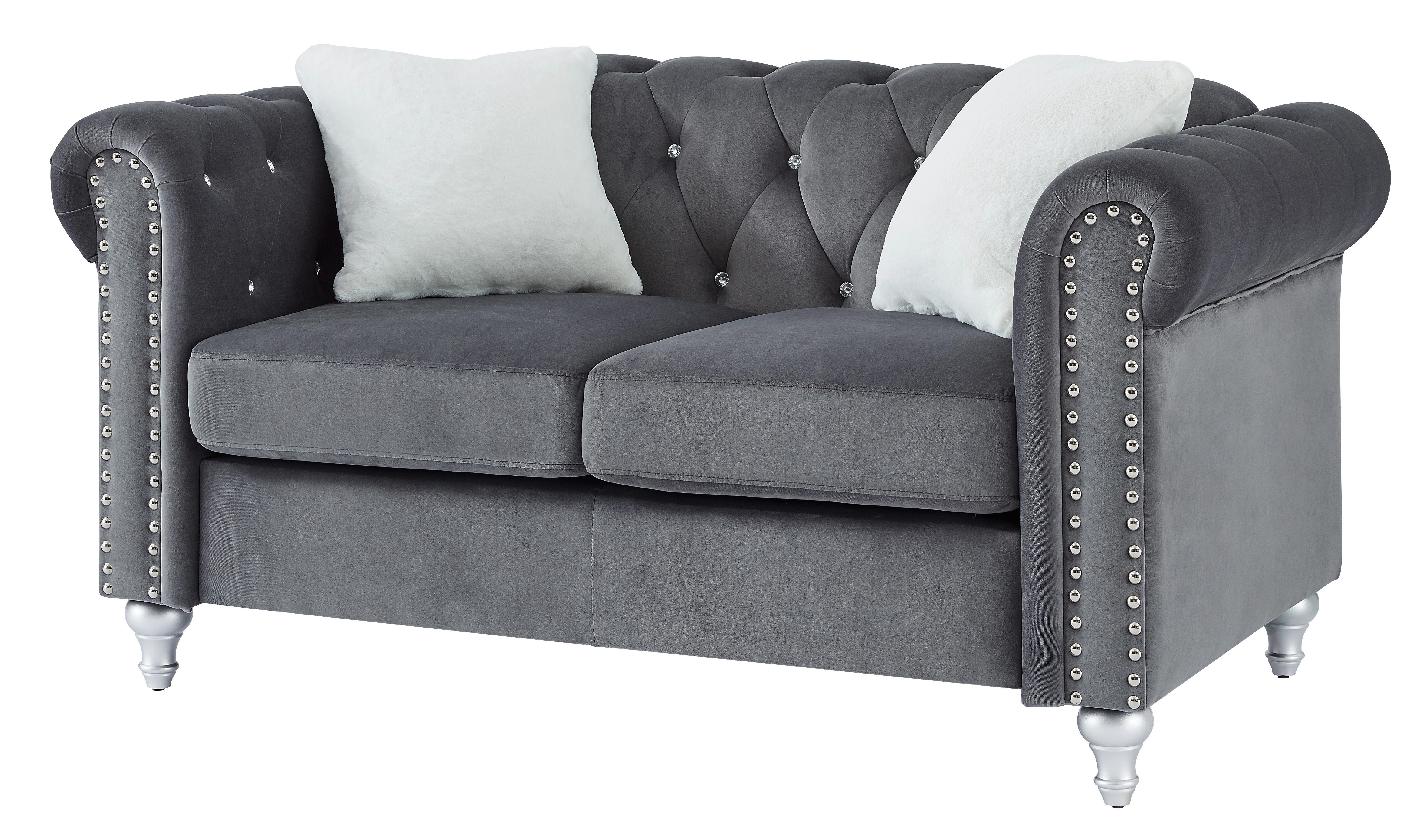 Modern Loveseat For Cozy Interiors - Gray