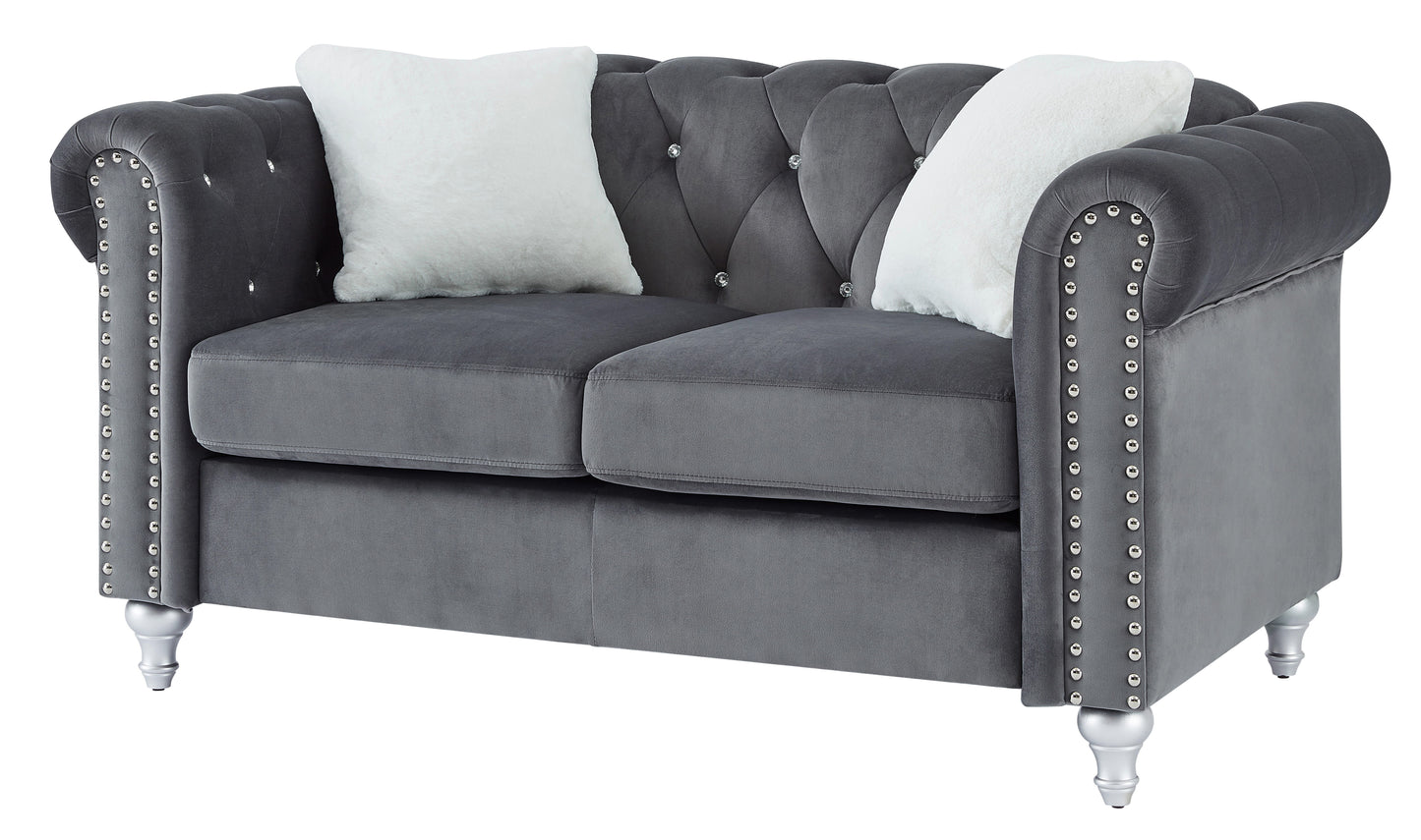 Modern Loveseat For Cozy Interiors - Gray