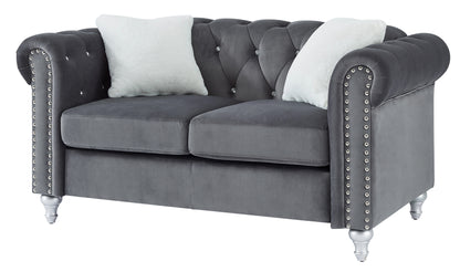 Modern Loveseat For Cozy Interiors - Gray
