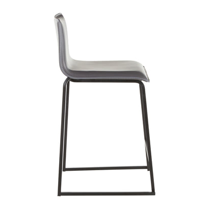 Mara - Contemporary Counter Stool (Set of 2) - Black / Gray