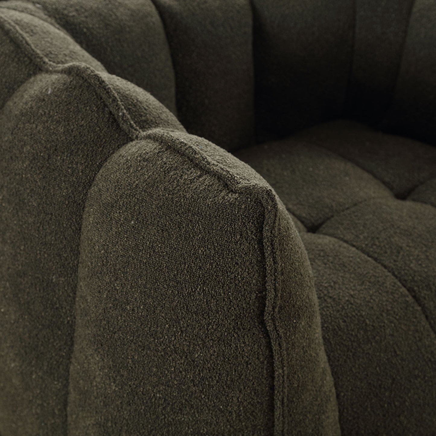 Soft Bean Bag Chair With High Resilient Foam (Chips) - Olive Green