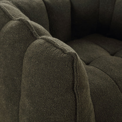 Soft Bean Bag Chair With High Resilient Foam (Chips) - Olive Green