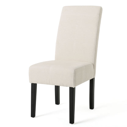Upholstered Dining Chairs, Modern Fabric Dining Room Chair (Set of 2) - Beige