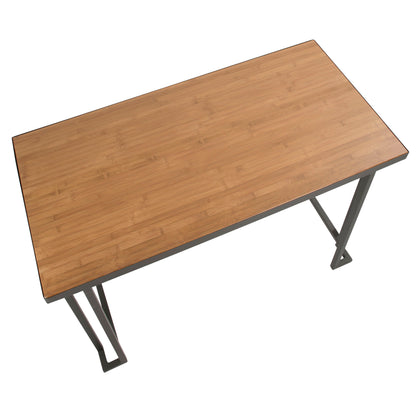 Roman - Industrial Counter Table - Gray / Natural
