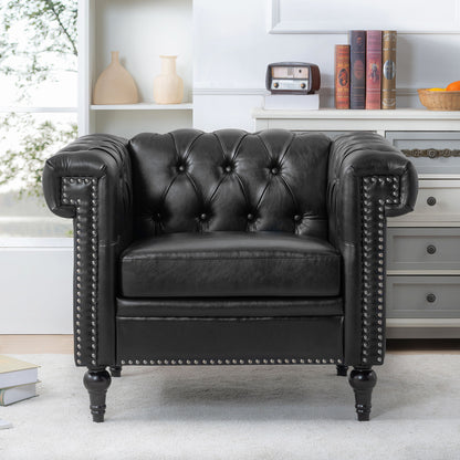 1 Seater Sofa - Black