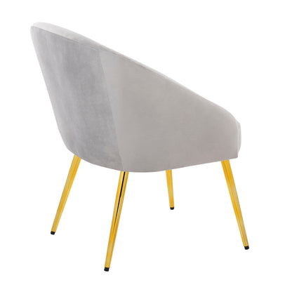 Shiraz - Contemporary / Glam Chair - Gold / Silver