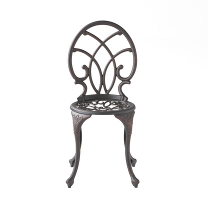 Charleston 3 Pieces Cast Bistro Set - Copper