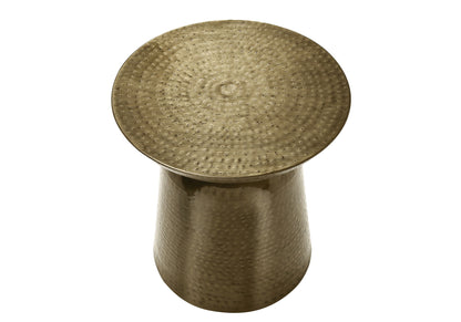 Drum Accent Side Table, Durable Construction, Contemporary & Modern - Gold