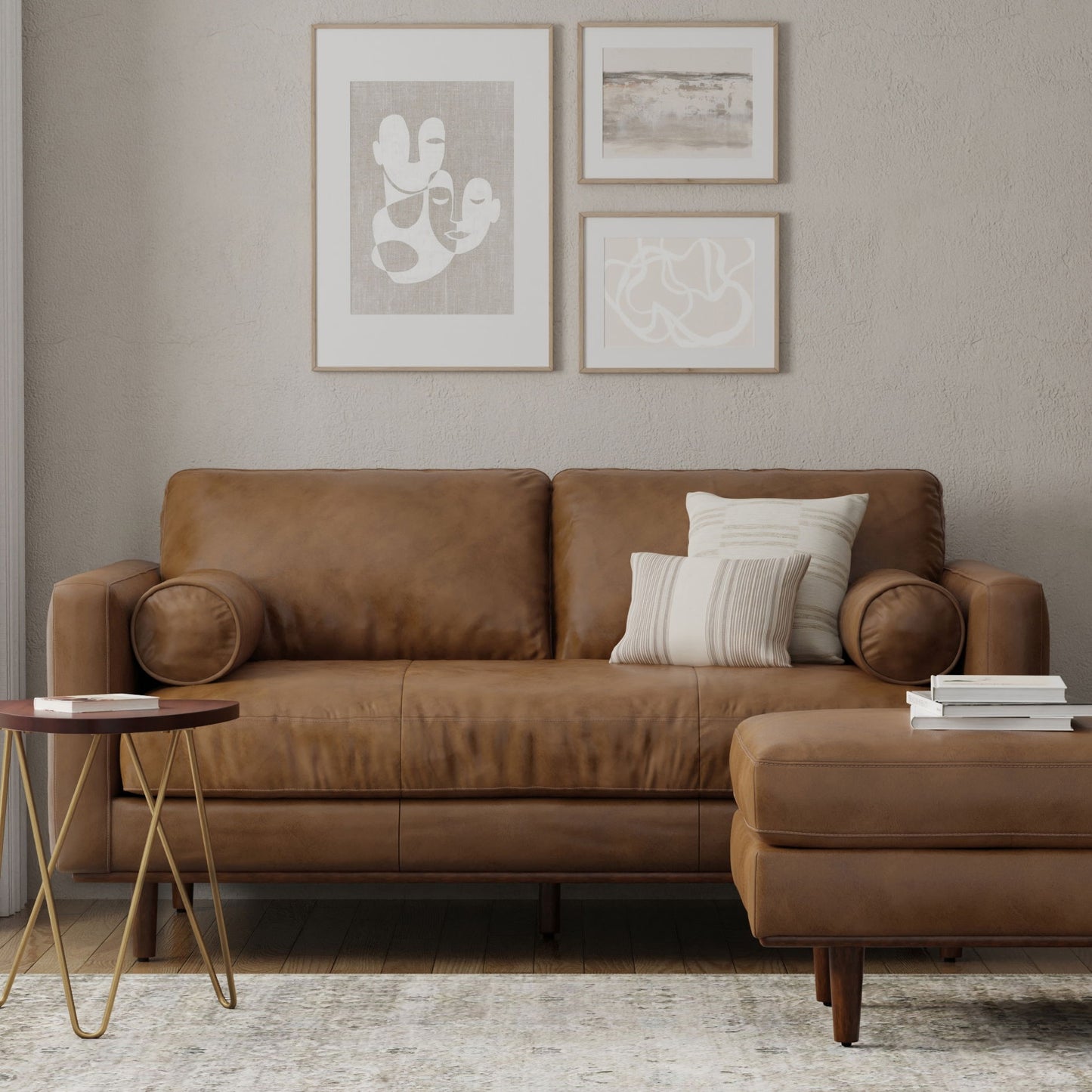 Morrison - Upholstered Sofa - Caramel Brown