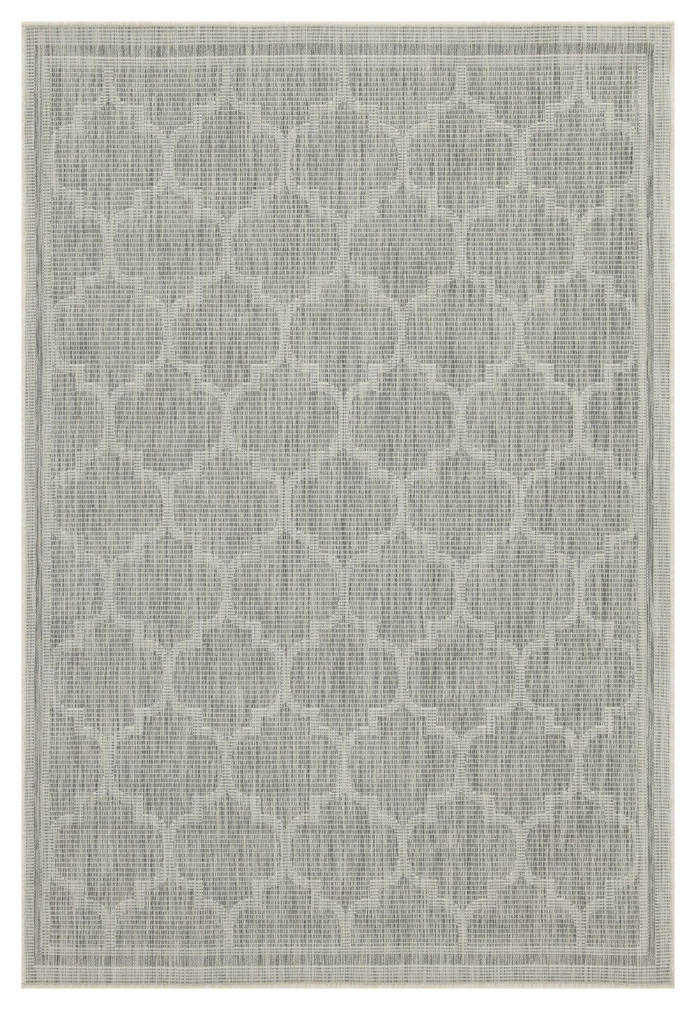 Sunshine - 7'10" X 10'3" Polypropylene Indoor, Outdoor Area Rug - Silver