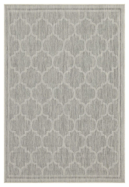 Sunshine - 7'10" X 10'3" Polypropylene Indoor, Outdoor Area Rug - Silver