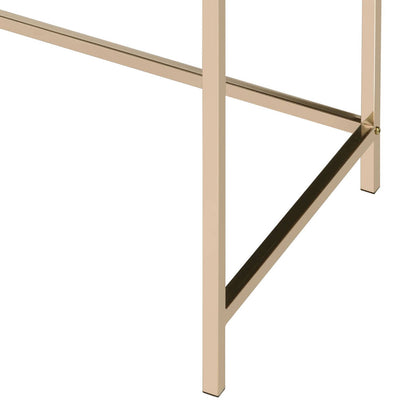 Ottey - High Gloss Writing Desk - Black / Gold