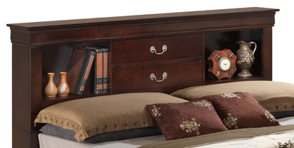 Louis Phillipe - Full Storage Bed - Cappuccino