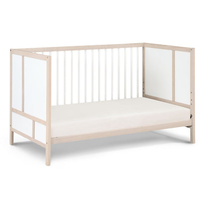 Pixie Finn - 3 In 1 Crib - Washed Natural / White