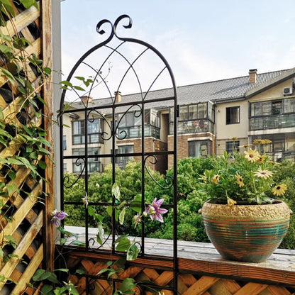 4 Pack Metal Garden Trellis Rustproof Trellis For Climbing Plant Outdoor Flower Support - Black