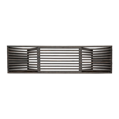 Gloaming - Outdoor Bench With Slat Design And Triangular Base - Dark Gray