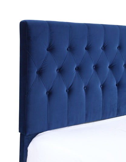 Luma - California King Upholstered Bed - Blue