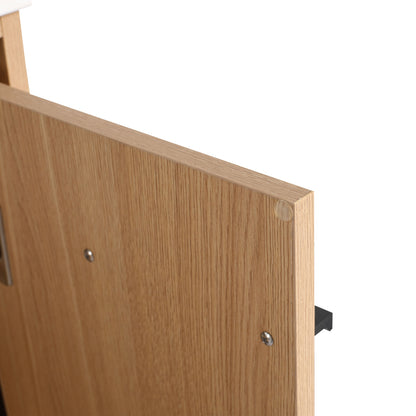 Modern Bathroom Vanity Cabinet With Soft Closing Doors - Oak