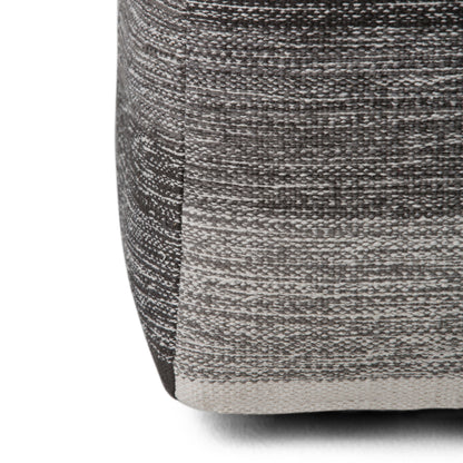 Naya - Cube Pouf - Patterned Gray Melange