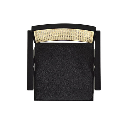 Milan - Modern Webbing Back Bar Stool With Arms (Set of 3) - Ebony Black