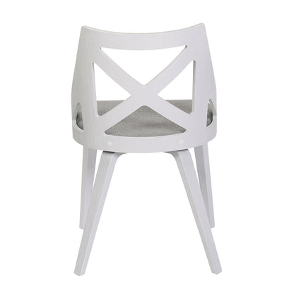 Charlotte - Farmhouse Chair (Set of 2) - White / Light Gray