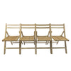 Folding Special Event Chairs, Foldable Style (Set of 4) - Wood