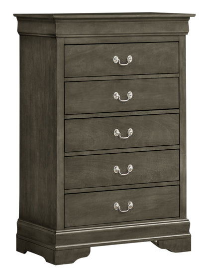 Traditional Style Storage Chest - Gray