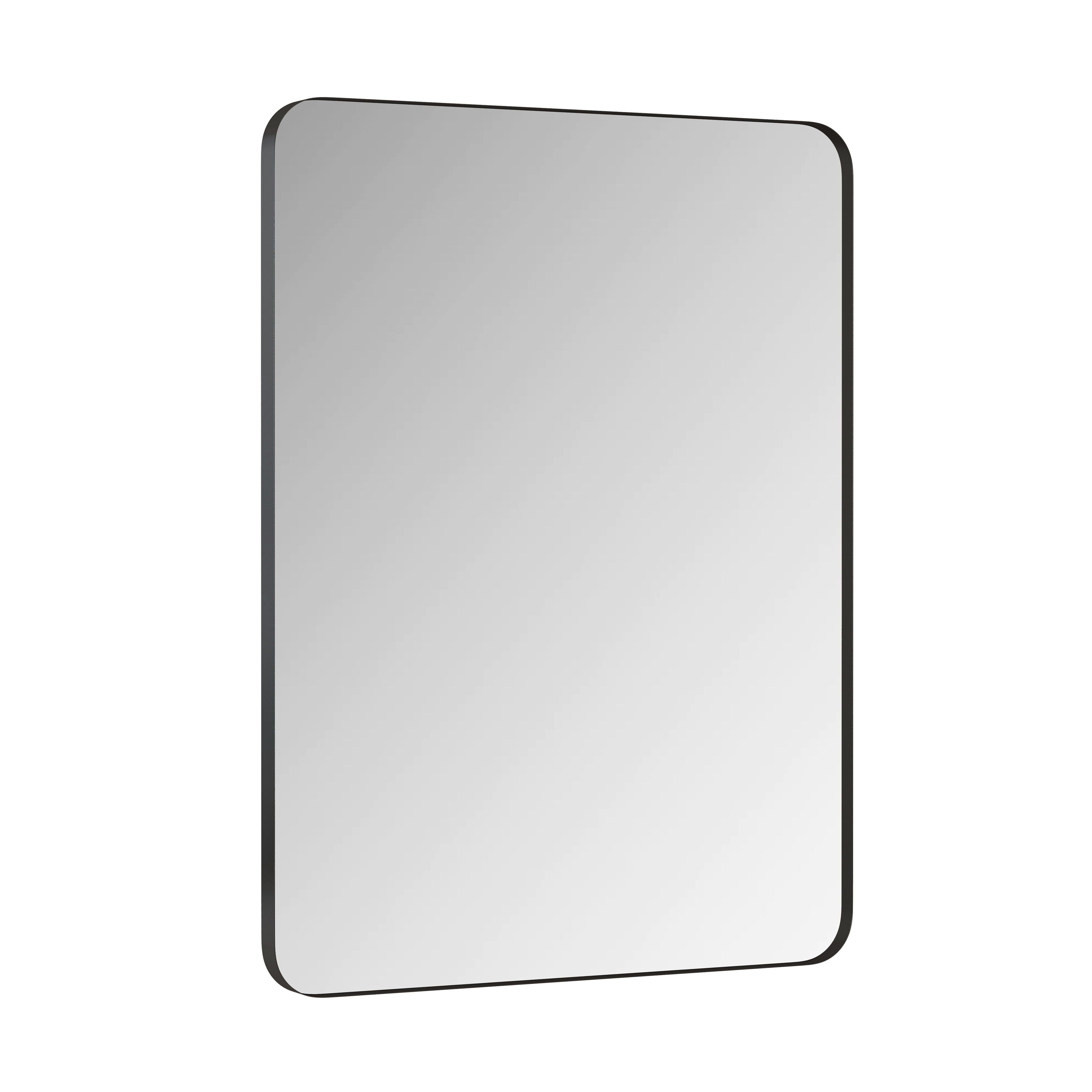 Wall Mirror Rectangular Mirror Metal Framed Mirror Vanity Mirror Dressing Mirror, For Bathroom, Living Room, Bedroom Wall Decor - Black