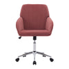Adjustable Office Chair Ergonomic Swivel Chair - Rose Red
