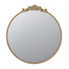 Round Wall Mounted Mirror With Metal Frame For Bathroom Living Room - Gold